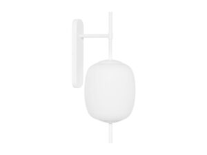 Miniaturka 2 - Kinkiet EPLI MINI W biały – profil metalowego mocowania i klosza