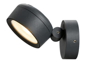 Miniaturka 6 - Kinkiet Eskina Spot LED IP65 antracytowy, reflektor na okrągłym mocowaniu