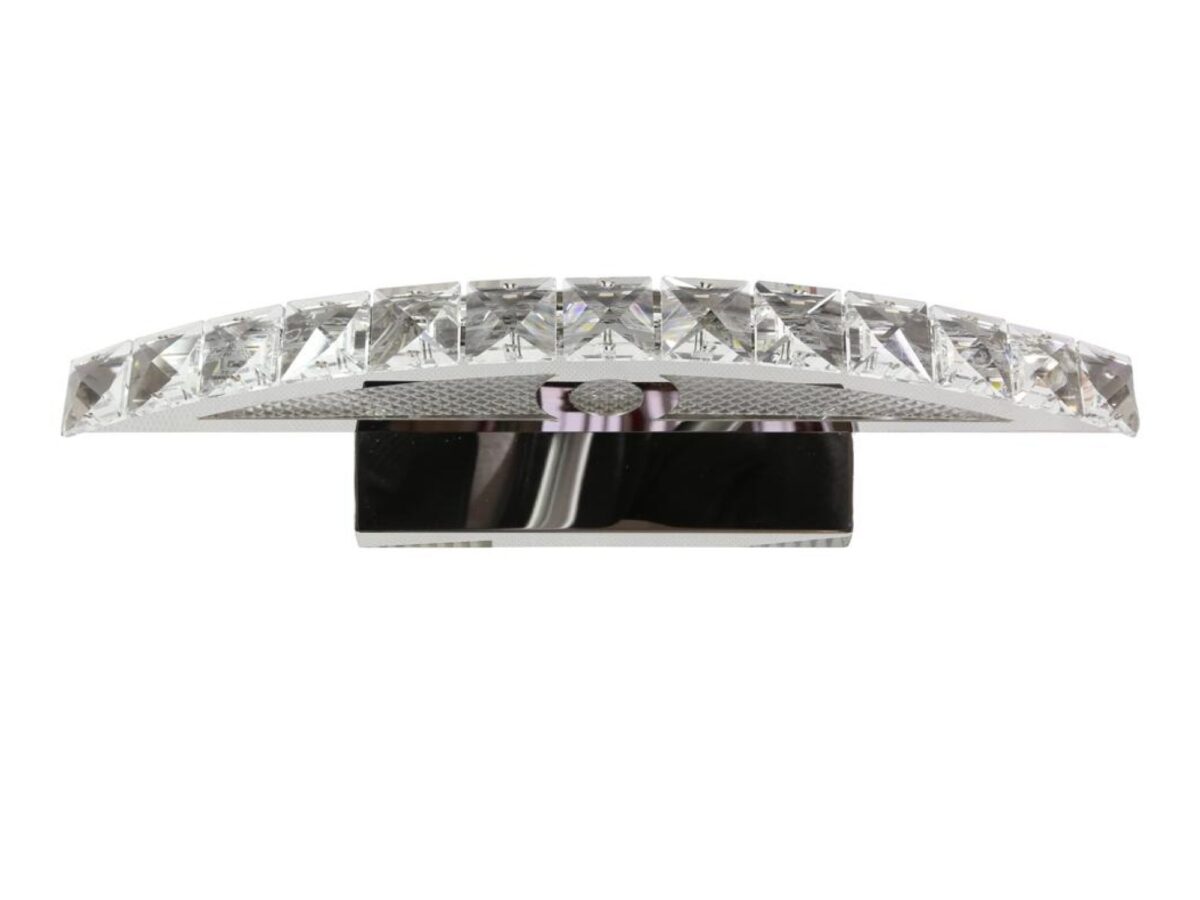 Kinkiet Felada chromowany LED 8 W z kryształkami 38 cm