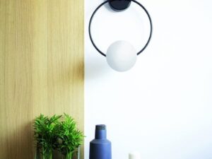 Miniaturka 5 - Czarny kinkiet FUPPU B – drugi widok lampy