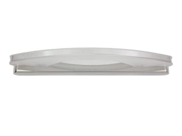 Chromowany kinkiet Galidira LED 41 cm z matową akrylową osłoną.