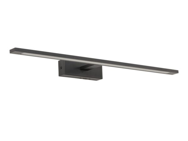 Kinkiet Gallery czarny – oprawa LED 62 cm na jasnym tle