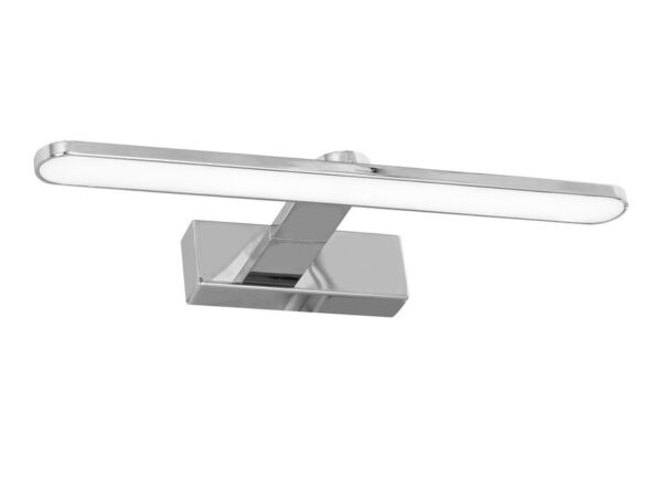 Kinkiet Ilidela chromowany 40 cm na białym tle