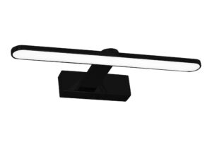 Miniaturka 1 - Czarny kinkiet Ilidela 40 cm na białym tle