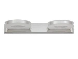 Miniaturka 2 - Kinkiet Ilidira LED chromowany z dwoma okrągłymi kloszami