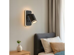 Miniaturka 1 - Kinkiet Ilodio GU10 z pierścieniem LED 6 W – zdjęcie 2
