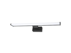Miniaturka 3 - Czarny kinkiet Ilveno LED o długości 40 cm na białym tle