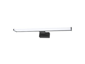 Miniaturka 6 - Czarny kinkiet Ilveno LED o długości 60 cm na białym tle
