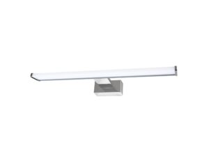 Miniaturka 5 - Srebrny kinkiet Ilveno LED o długości 40 cm na białym tle