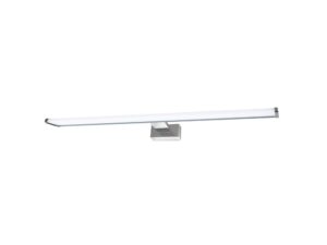 Miniaturka 8 - Srebrny kinkiet Ilveno LED o długości 60 cm na białym tle