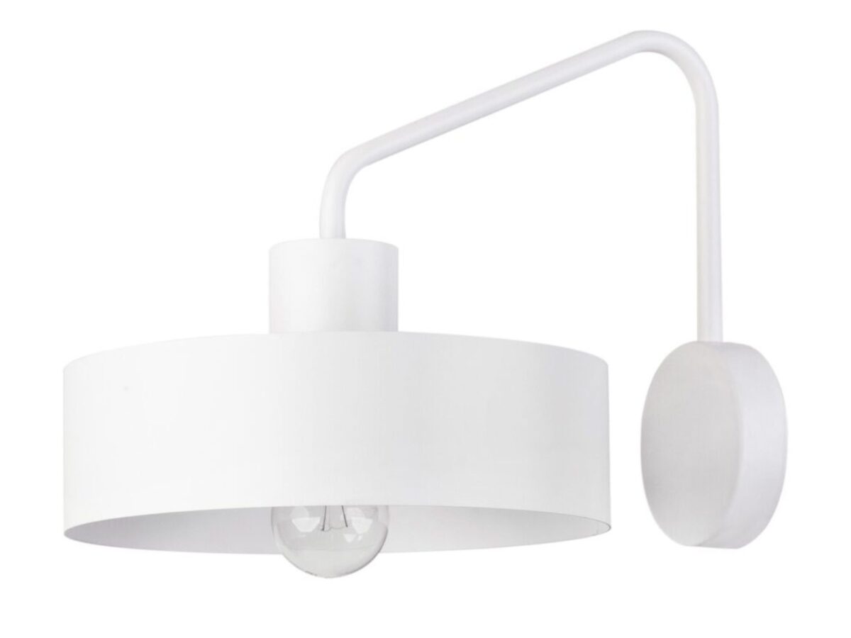 Kinkiet Jumbo z szerokim metalowym kloszem 25 cm