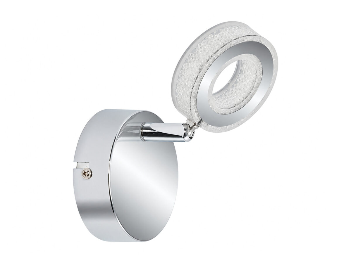 Kinkiet LED z ruchomą głowicą Dorida 16 cm chrom
