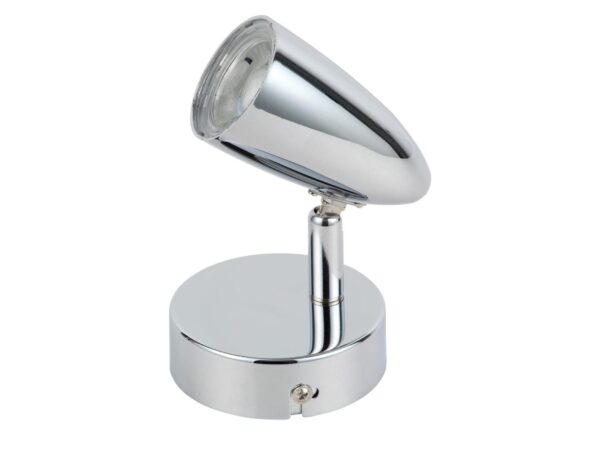 Kinkiet LED Eladino chromowany z regulowanym reflektorem