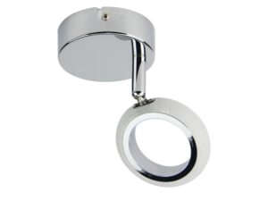 Miniaturka 2 - Kinkiet LED Isiria 4 W chromowany z białym akrylowym kloszem na białym tle