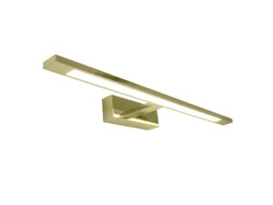 Miniaturka 8 - Kinkiet LED Isodena złoty 12 W 60 cm na białym tle