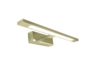 Miniaturka 7 - Kinkiet LED Isodena złoty 8 W 40 cm na białym tle