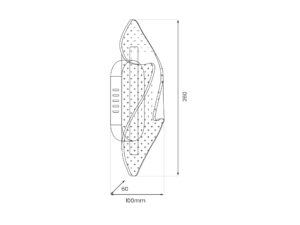 Miniaturka 3 - Kinkiet LED Lumodio 8 W złoty 29 cm – zdjęcie 4