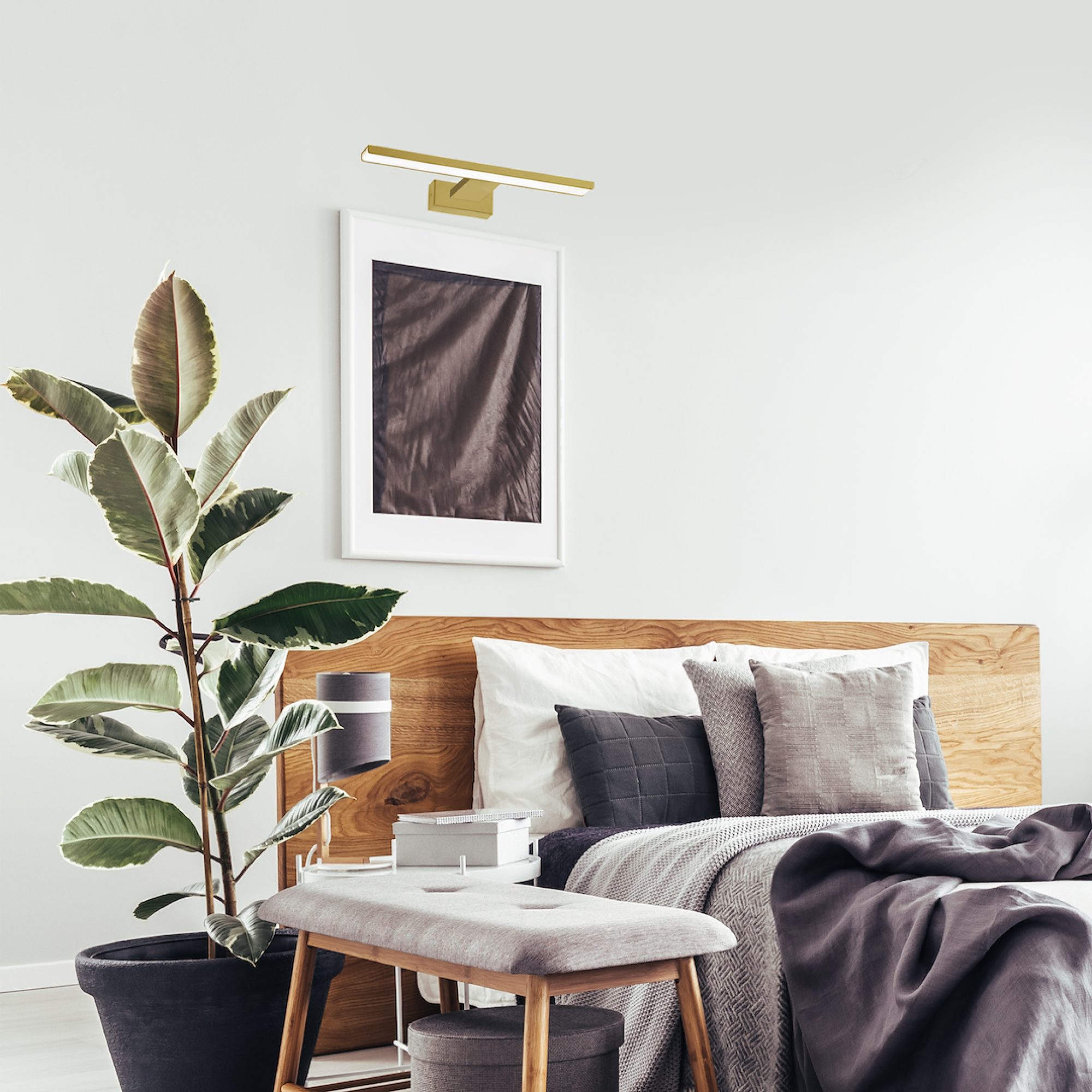 Kinkiet LED Oramia 30 cm 7 W złoty – zdjęcie 3
