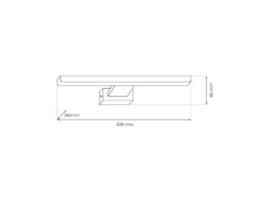 Miniaturka 1 - Kinkiet LED Oramia 50 cm 12 W – zdjęcie 4