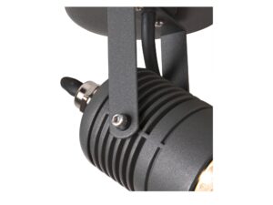 Miniaturka 2 - Detal metalowego wspornika antracytowego reflektora LED Spot SP