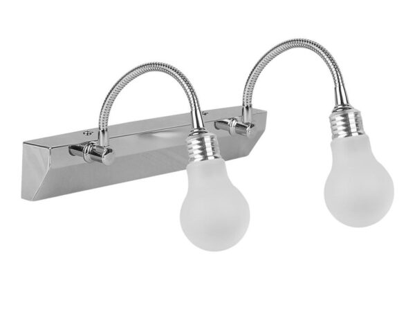 Kinkiet LED Talonira chromowany 30 cm z białymi kloszami
