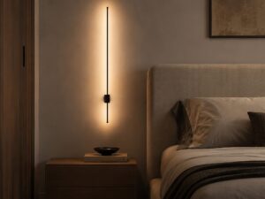 Miniaturka 8 - Kinkiet Lixa LED 12 W brązowy w aranżacji pomieszczenia