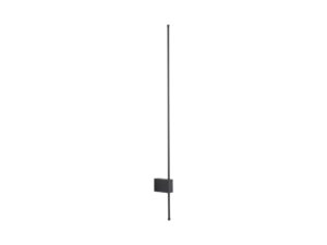 Miniaturka 12 - Czarny kinkiet liniowy Lixa LED 12 W na białym tle