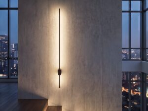 Miniaturka 7 - Kinkiet Lixa LED 18 W czarny zamontowany na ścianie