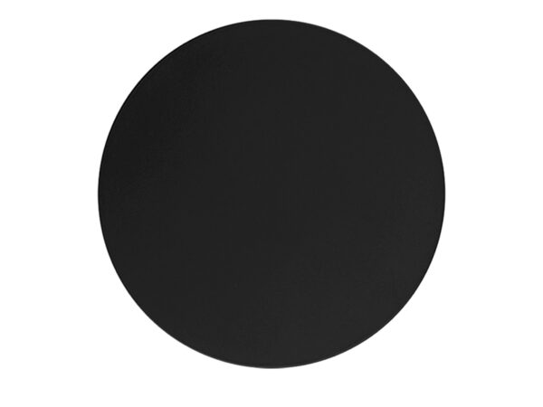 Kinkiet Luna czarny okrągły 30 cm z trzema źródłami G9 na białym tle