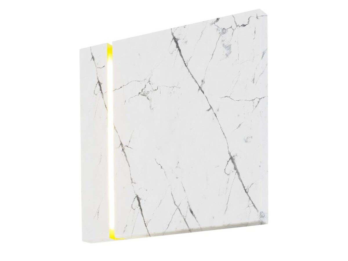 Kinkiet LED Maratia marmurowy 35 × 35 cm 1,2 W