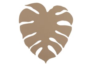 Miniaturka 2 - Kinkiet Monstera piaskowy beż z motywem liścia