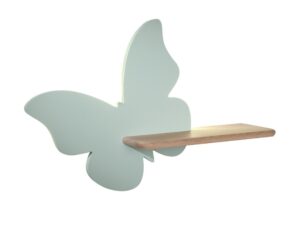 Miniaturka 5 - Miętowy kinkiet motyl LED na białym tle
