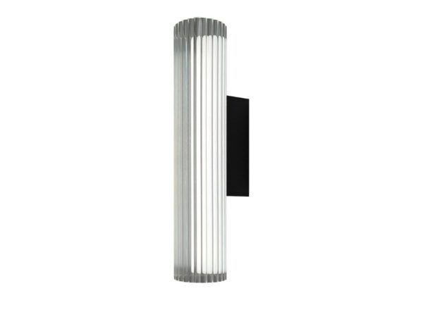 Kinkiet Noreva LED 6 W czarny 30 cm na białym tle