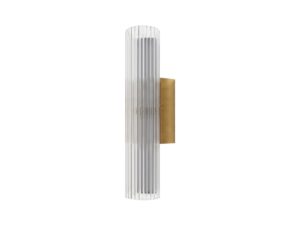 Miniaturka 1 - Kinkiet Noreva LED 6 W złoty 30 cm na białym tle