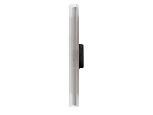 Czarny kinkiet Noreva LED 11 W 60 cm na białym tle