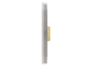 Miniaturka 1 - Złoty kinkiet Noreva LED 11 W 60 cm na białym tle