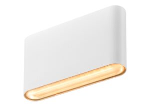 Miniaturka 4 - Kinkiet zewnętrzny Oval 14 WL biały na białym tle