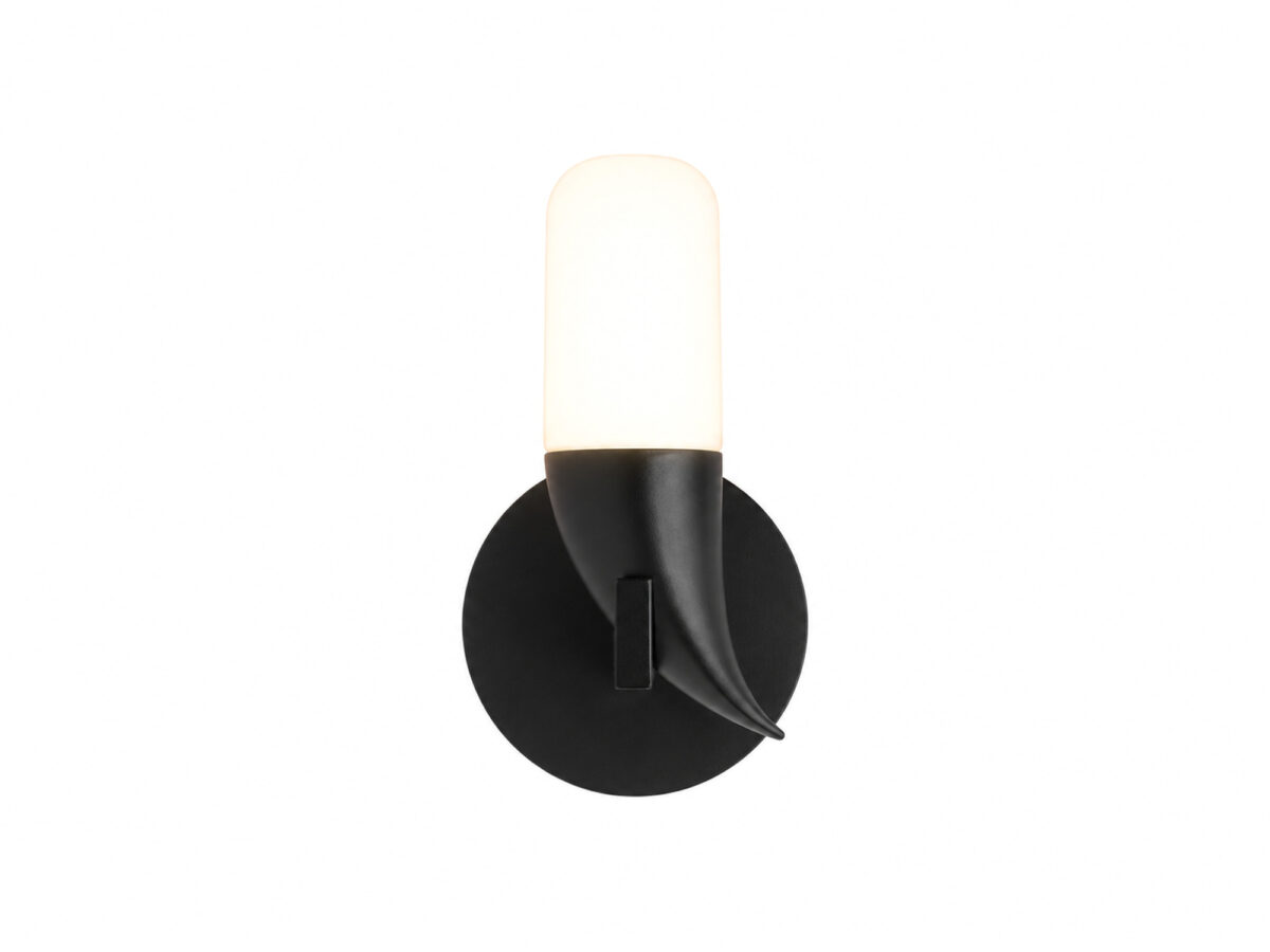 Kinkiet Peresona czarny LED 5,4 W z motywem ptaka