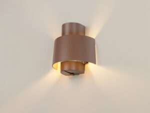 Miniaturka 9 - Dodatkowe ujęcie kinkietu Photoni Cyl w kolorze rdzy