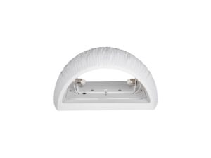 Miniaturka 1 - Kinkiet Plastra WL Curved Curtain z gipsu, widok boczny wygiętej obudowy