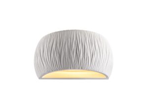 Miniaturka 2 - Biały kinkiet Plastra WL Curved Curtain, dodatkowe ujęcie oprawy