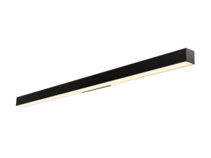 Miniaturka 1 - Czarny kinkiet liniowy Q-Line LED 142,5 cm na białym tle