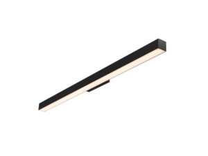 Miniaturka 4 - Czarny kinkiet Q-Line LED ze świetlnym dyfuzorem od spodu
