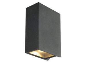 Miniaturka 1 - Kinkiet zewnętrzny Quad 2 XL antracytowy LED góra dół, widok główny