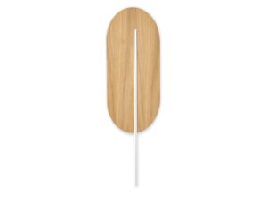 Miniaturka 3 - Kinkiet ROKKE WOOD od tyłu, metalowe mocowanie i oprawki na żarówki G9