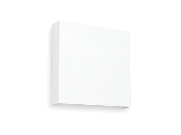 Kinkiet ścienny geometryczny Varello 15 cm biały na białym tle