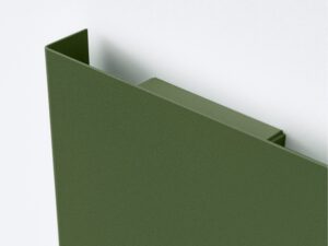 Miniaturka 11 - Kinkiet ścienny geometryczny Varello 15 cm zielony oliwkowy – detal krawędzi