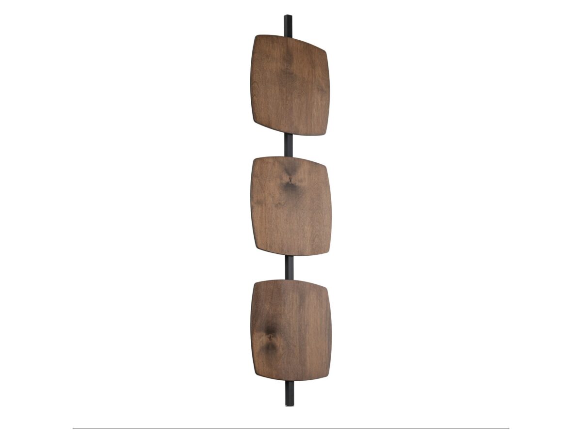 Kinkiet LED Selva L z panelami w kolorze orzecha 95,5 cm