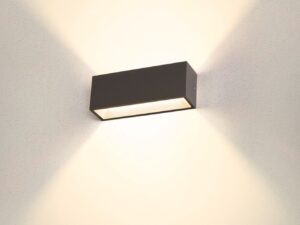 Miniaturka 3 - Kinkiet Sitra L antracytowy, oświetlenie ściany neutralną bielą