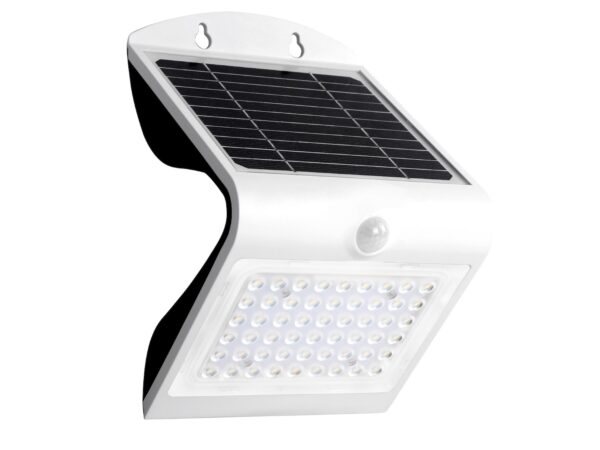Kinkiet solarny Felidia biały na białym tle